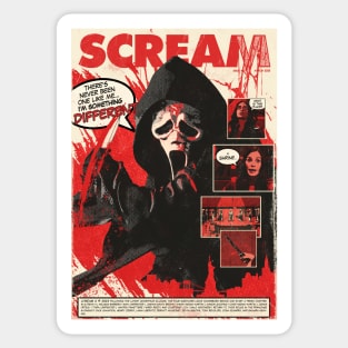 Horror Movie Comic Cover Sticker